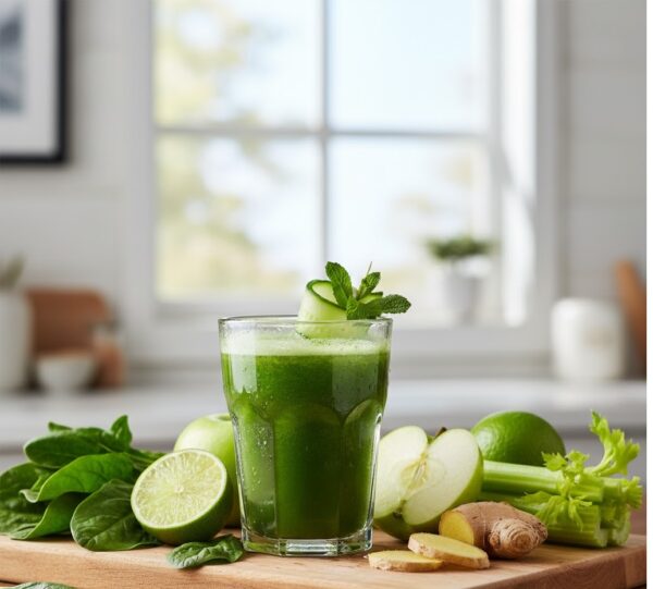 Jugo verde “detox”: La receta definitiva para desinflamar y tener energía